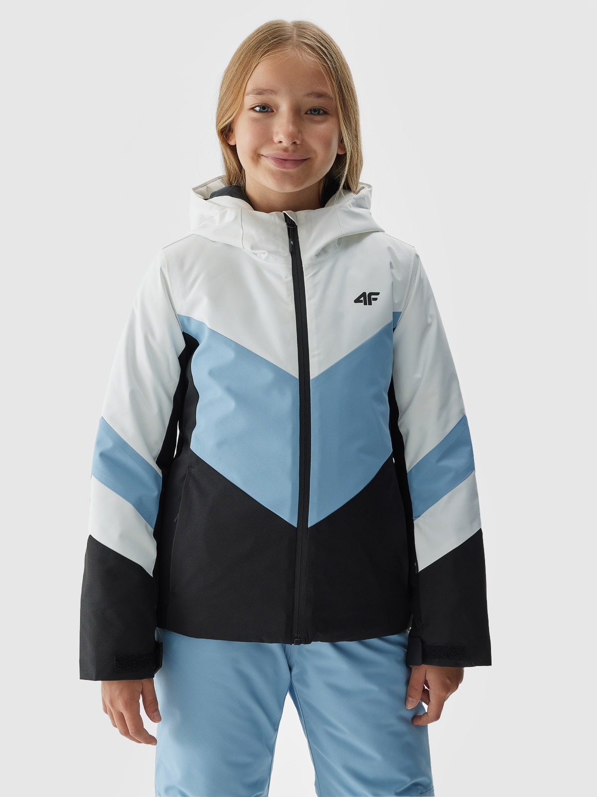 Levně Dívčí lyžařská bunda membrána 8000 - modrá