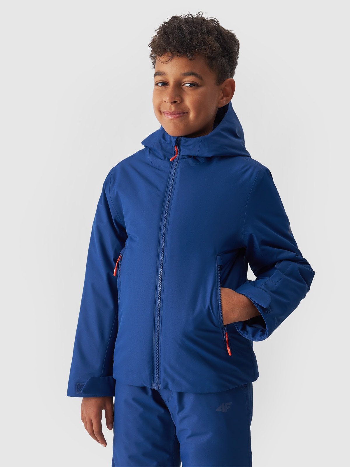 Levně Chlapecká lyžařská bunda membrána 5000 - tmavě modrá