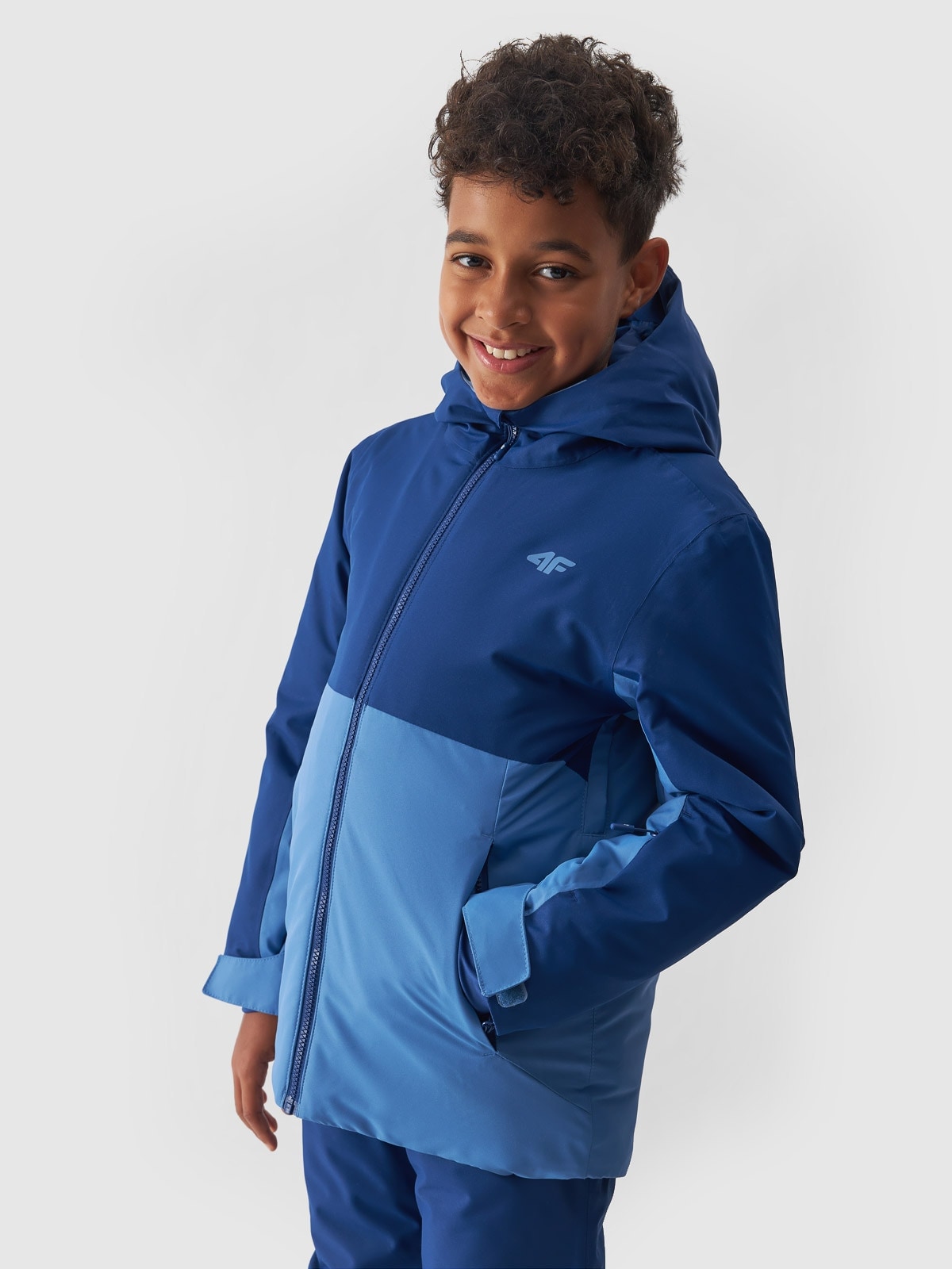 Levně Chlapecká lyžařská bunda membrána 8000 - modrá
