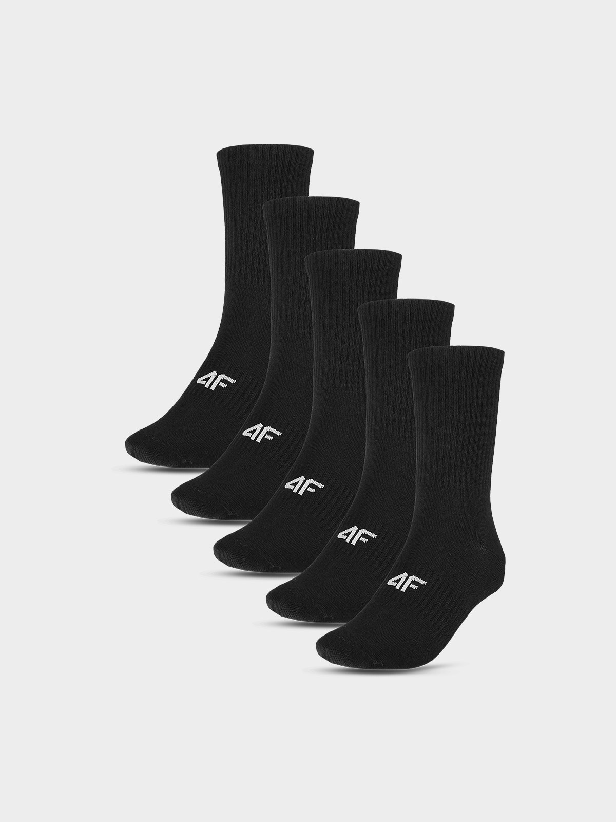 Levně Dámské ponožky casual nad kotník (5-pack) - černé