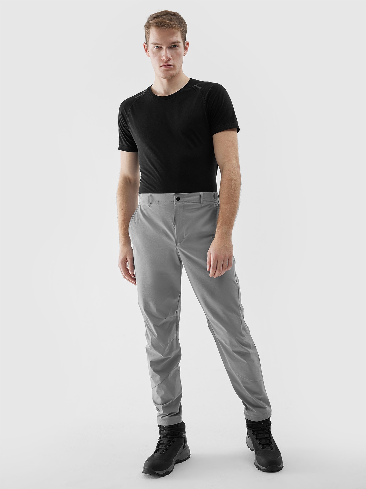 Levně Pánské trekové kalhoty Ultralight - šedé